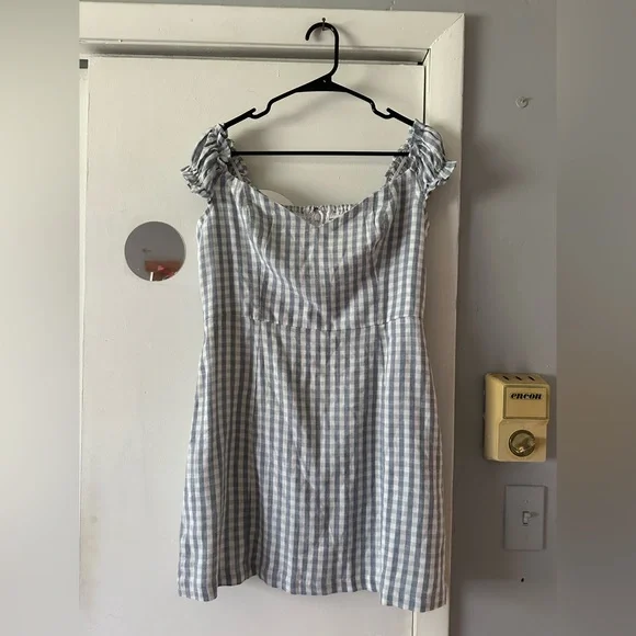 abercrombie off-the-shoulder corset mini dress Abercrombie & Fitch One-Shoulder Draped Mini Dress